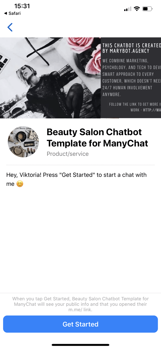 For chat salon bot 🤖 ChatBot