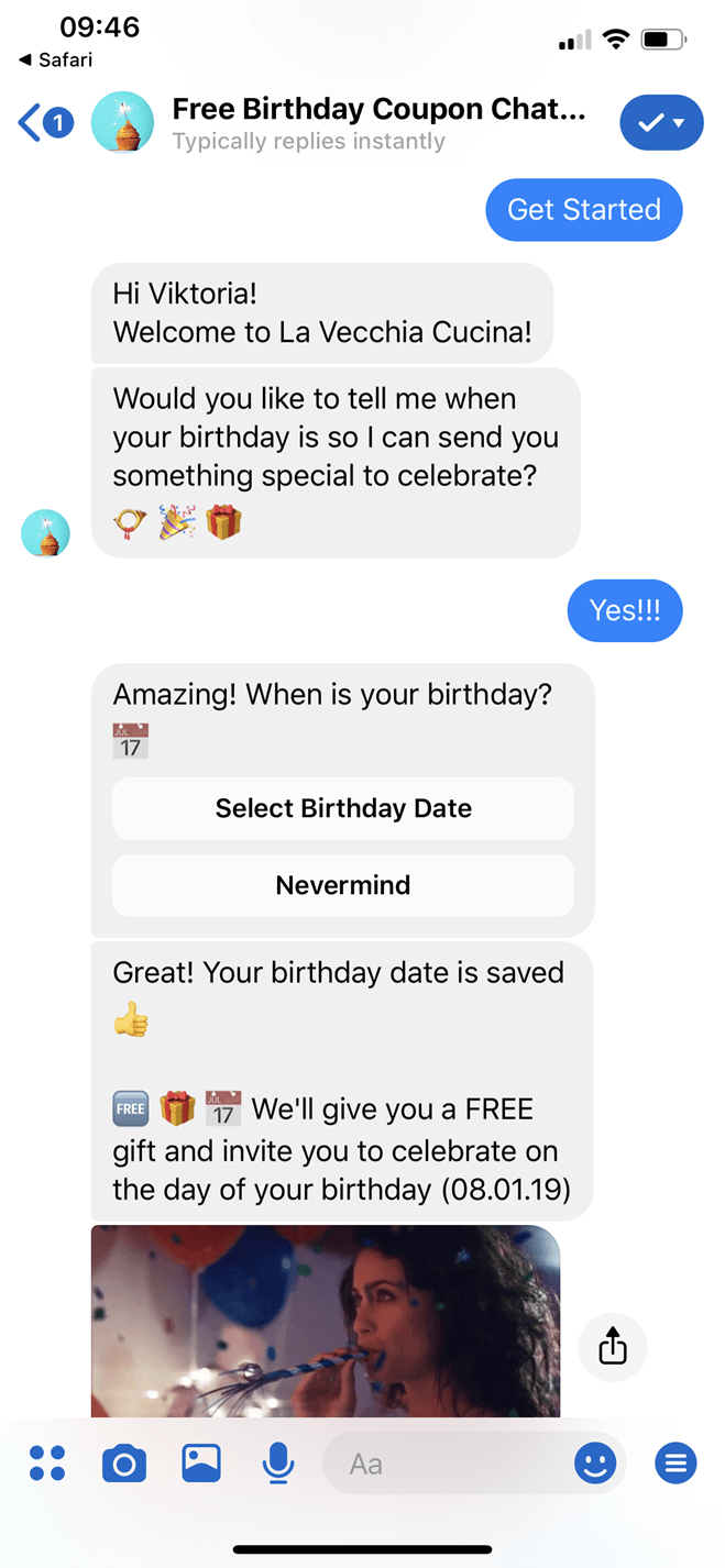 1 Notifications Chatbot Template For Facebook Messenger Botmakers