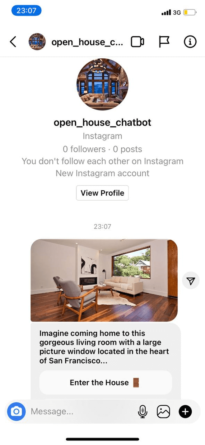 Open House bot screenshot